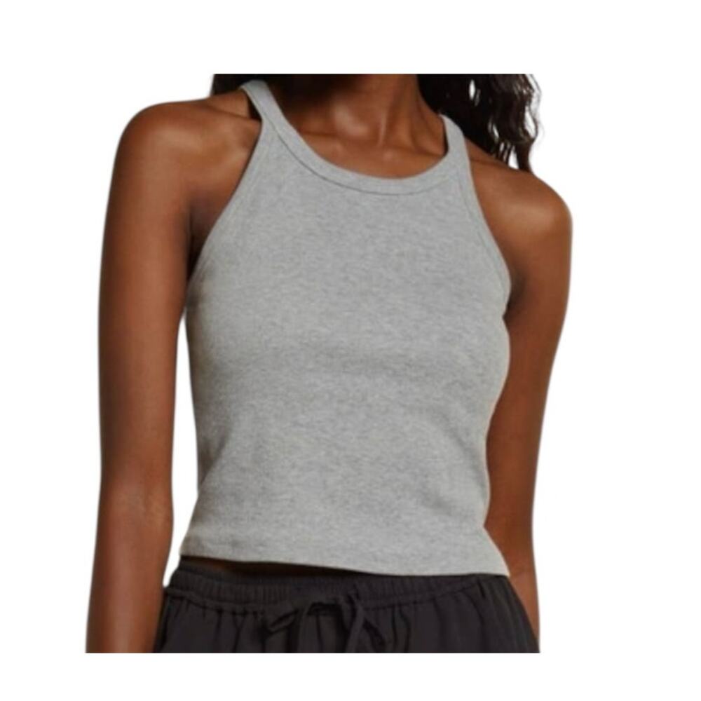 new Open Edit medium racerback ribbed cropped tank top BC 3132